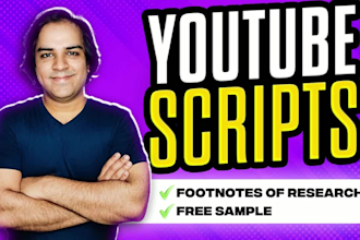 write and animate youtube video scripts