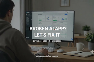 fix lovable, base44, and ai generated app bugs