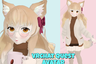 create vrchat avatars for quest