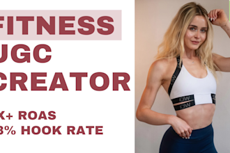 create high converting ugc fitness videos as a model