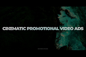 create cinematic promotional video ads or short commercial for brand marketing