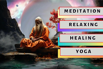 make meditation music video for your channel