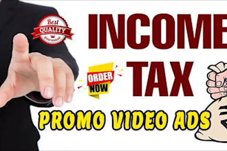do income tax or tax consultancy service promo video