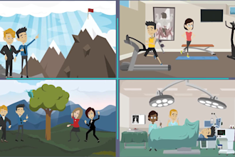 create 2d explainer animated video