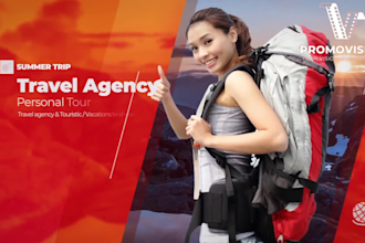 make travel agency, real estate, hotel, resort, parks, club, bar promo video ads