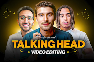 do youtube talking head video editing and vsl edit
