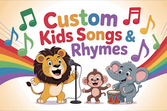 create nursery rhymes, children music and kids songs