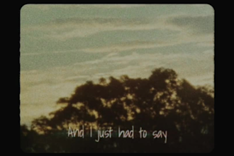 make a retro vintage vhs music video lyric video with aesthetic