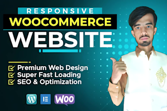 build ecommerce website online shop or webshop with wordpress woocommerce