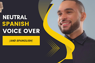 record a spanish voice over for you