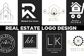 design a modern real estate logo, realtor design