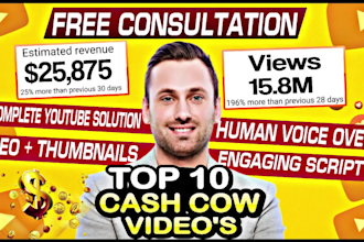 automate your youtube automation channel and create top 10 cash cow videos