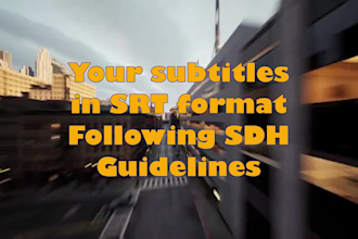add synced filmrise compliant sdh captions in english