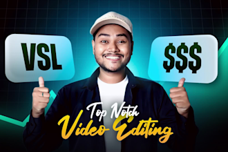 be your vsl editor with dynamic motion graphics