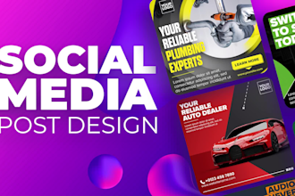 create social media posts, facebook and instagram ad creatives