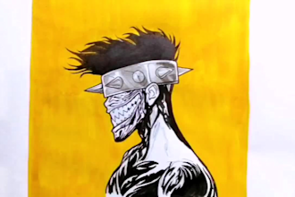 create nft fan art hand drawn promotional video for discord
