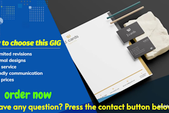 design cooperate business card and letter head design for you