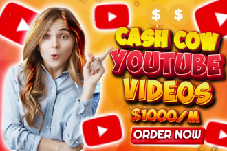 create top 10 faceless cash cow youtube videos