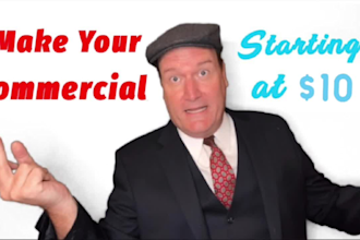 be your male actor spokesperson for video or commercial
