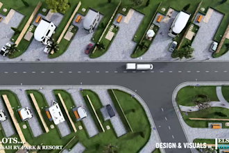 design your rv park or campground layout, plus an  animation video for marketing