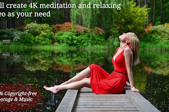 create 4k meditation and relaxing video as your need