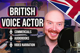 record a british english male voiceover