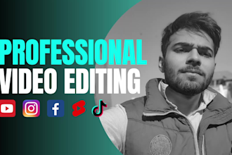 do professional video editing for youtube vlog