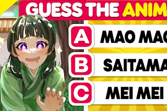 do popular anime quiz,trivia video for youtube channels