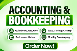 do bookkeeping clean up and bank reconciliation in quickbooks online xero wave