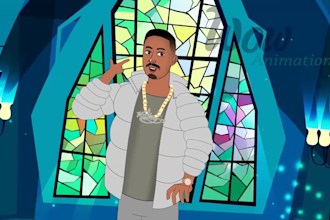 create your 2d music animated video