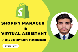 create, develop, and manage the shopify dropshipping store