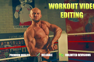 edit your workout,fitness,yoga,gym,athletes and sports video editing