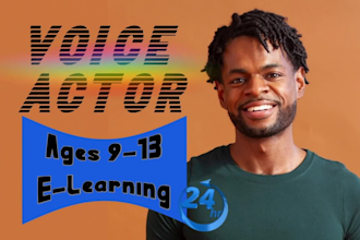 voice educational pre teen elearning content as a professional male voiceover