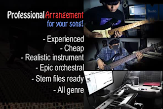 make music arrangement for your song