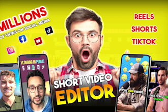 edit tiktok video, instagram reels and youtube shorts with caption