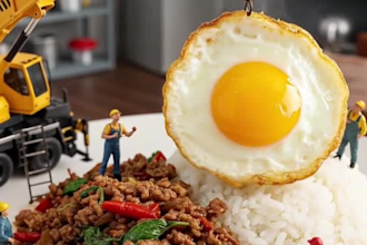 food videography, food photography, ai miniature video, ai food photography