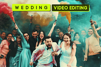 do cinematic wedding and event video editing