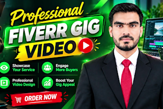 create an engaging fiverr gig video that showcases your service