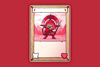create illustration and card template for board game