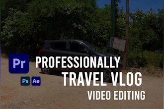 do professional travel vlog video editing for youtube