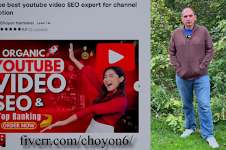 be best youtube video SEO expert for channel promotion