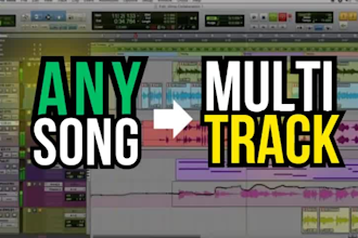 produse a high quality multitrack from any song