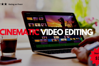 do cinematic video editing, motion graphics animation titles