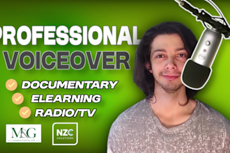record a professional british male voiceover