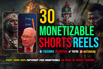 do viral videos for facebook shorts, youtube shorts, instagram reels etc