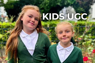create a warm and authentic kids ugc video for your brand