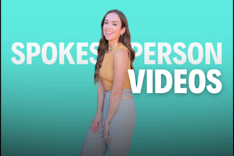 create a spokesperson marketing video