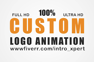 do custom animated logo video and youtube intro