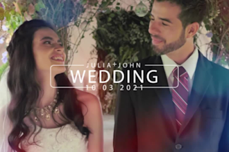 professional wedding video editing