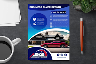 create awesome flyer, banner, poster or social media for your company